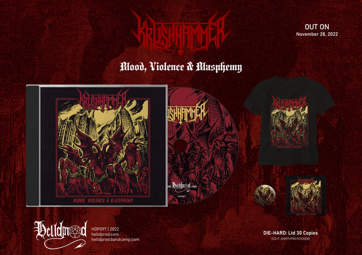 KRUSHHAMMER - Blood, Violence & Blasphemy | Helldprod Records