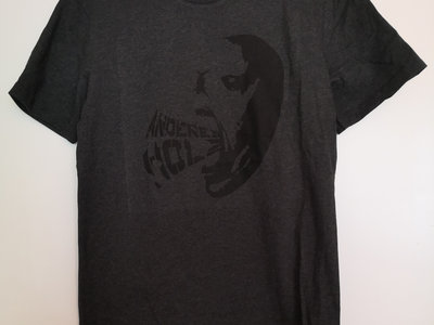 T-Shirt 'Continuo stencil' dark heather grey, dunkelgrau meliert main photo