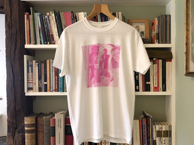 pixelated pink screen print t-shirt main photo