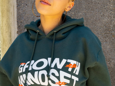 Growth Mindset green hoodie main photo