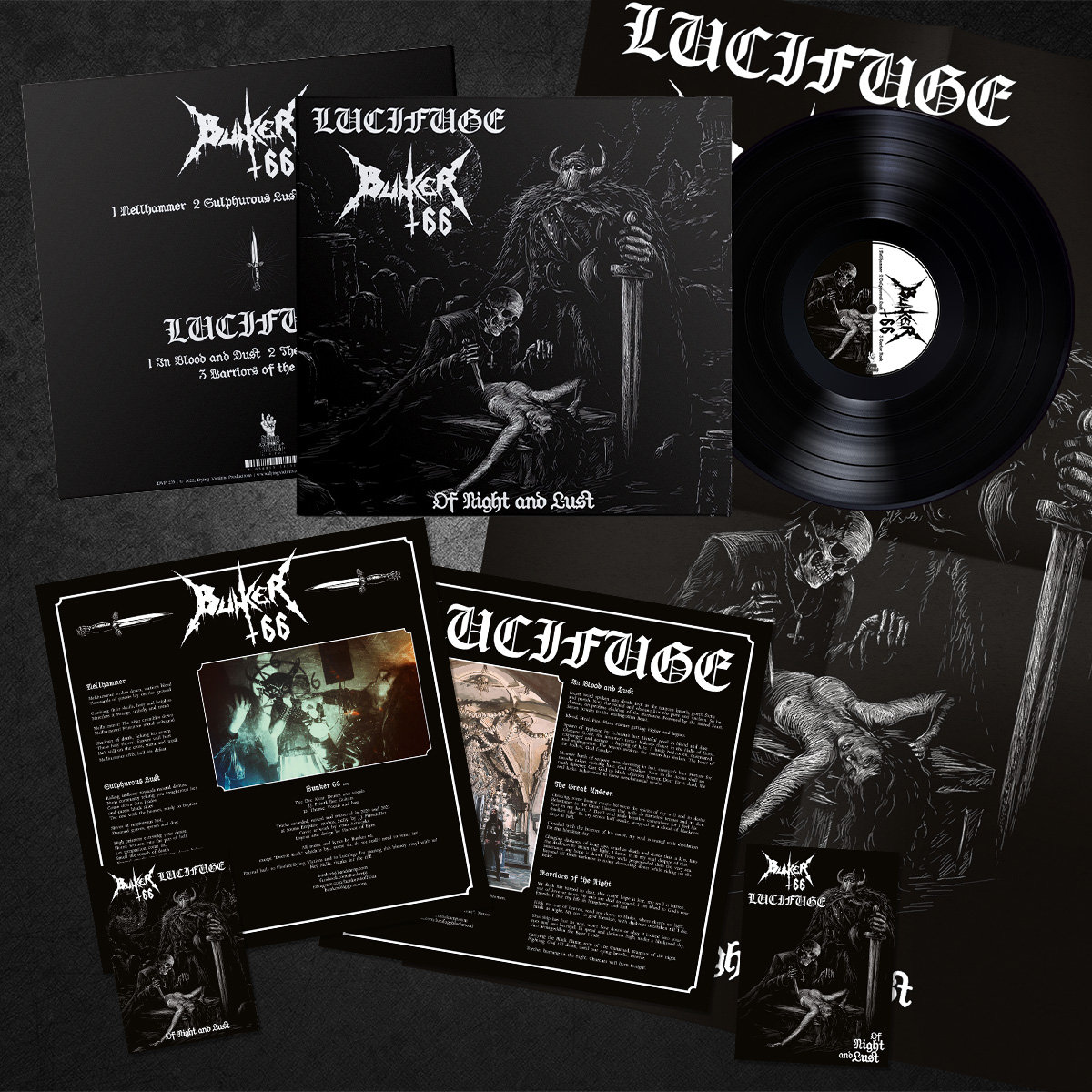 Bunker 66 / Lucifuge - Of Night And Lust | Dying Victims Productions
