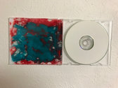 cd-r painted with acrylic paint. photo 