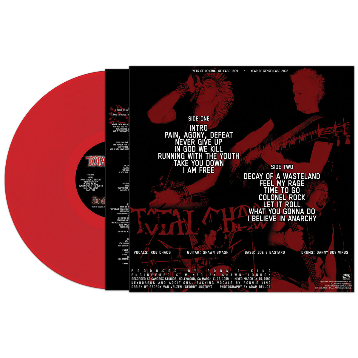 Total Chaos – Anthems From The Alleyway – Vinyl (LP, Album