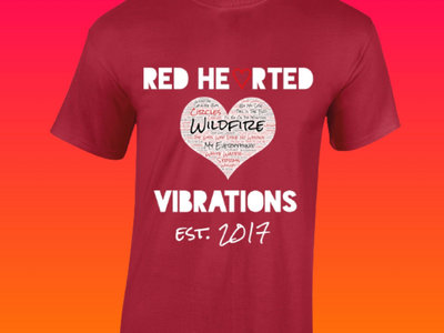 Cardinal Red Red Hearted Vibrations Anniversary T-Shirt main photo