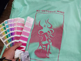 Pink on Mint green T-shirt - Size S photo 