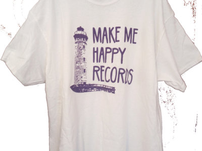 "Sensitive" white/purple t-shirt  by Make Me Happy Records MMH-18 main photo