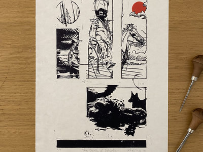 The Death of Dolgushov Linocut Print main photo