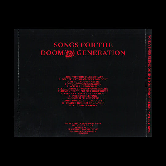 SONGS FOR THE DOOM(ED) GENERATION (DAWN016)