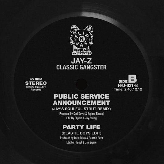 Fallin'/PSA/Party Life (FNJ-031) | Classic Gangster by Flipout & Jay Swing  | Flipout