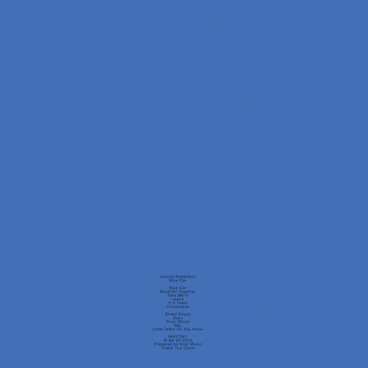 Blue Car | Joanne Robertson