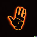 Flashing Orange "Hand" image