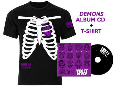 Violet Blend DEMONS album CD + HEART T-shirt main photo