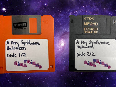 2X 3.5" A Very Synthwave Halloween Floppy Disk main photo