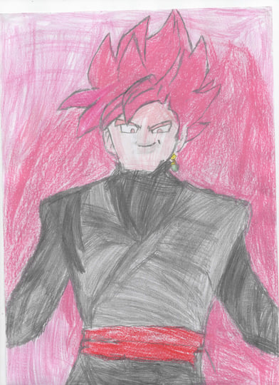 How to Draw Goku Black SSJ Rose - Como desenhar Goku Black SSJ