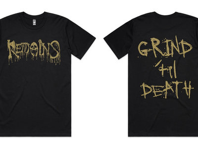 logo shirt w/ Grind 'til Death back print main photo