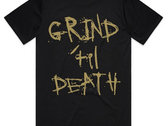 logo shirt w/ Grind 'til Death back print photo 