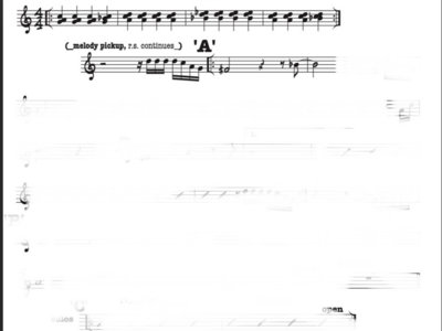 "The Pilgrim" Sheet Music (Concert Pitch Lead Sheet) main photo