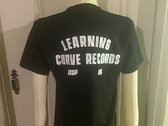 Black Learning Curve Records Classic Text Shirt photo 