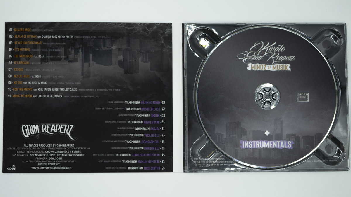 Digipack CD (Album + instrumental) | Grim Reaperz