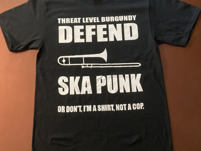 New Defend Ska Punk T-Shirt Black, Burgundy & Hunter Green main photo