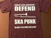 New Defend Ska Punk T-Shirt Black, Burgundy & Hunter Green photo 