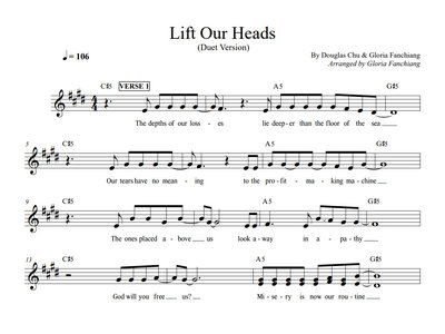 Lift Our Heads - Duet Version Sheet Music main photo