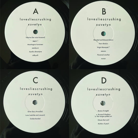 xuvetyn lp | lovesliescrushing