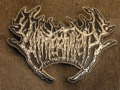 Large Metal Logo Pin Padge (Black/Silver) main photo