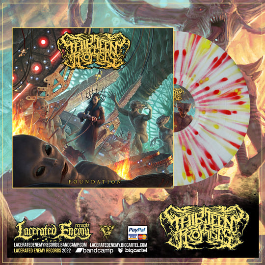 THIRTEEN BLED PROMISES - Foundation | Lacerated Enemy records