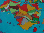 World Political Map by Plasma Moon / Painting on Canvas 1,2m x 1,2m photo 