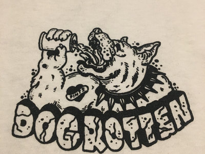 Dog Rotten - punk rock apocalypse T-shirt - white main photo