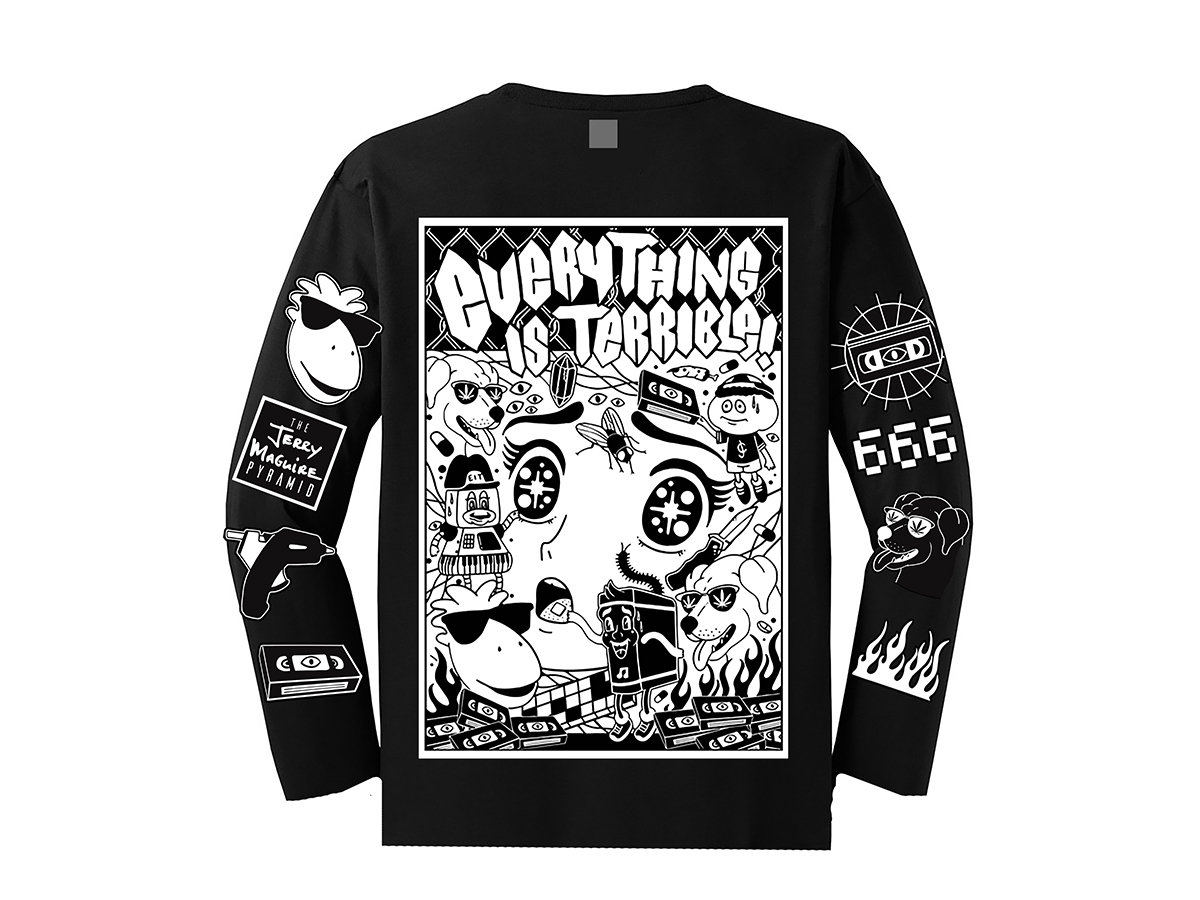 アイドルグッズ Marbling long sleeve T-shirt Plasma - Starlet Long Sleeve Shirt – dragqueenmerch