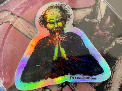 Holographic Puking Preacher Sticker main photo