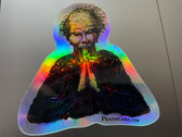 Holographic Puking Preacher Sticker photo 