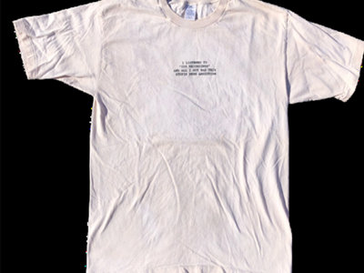Coffee Dyed White IDS "Drug Addiction" T-Shirt - Men's Large main photo