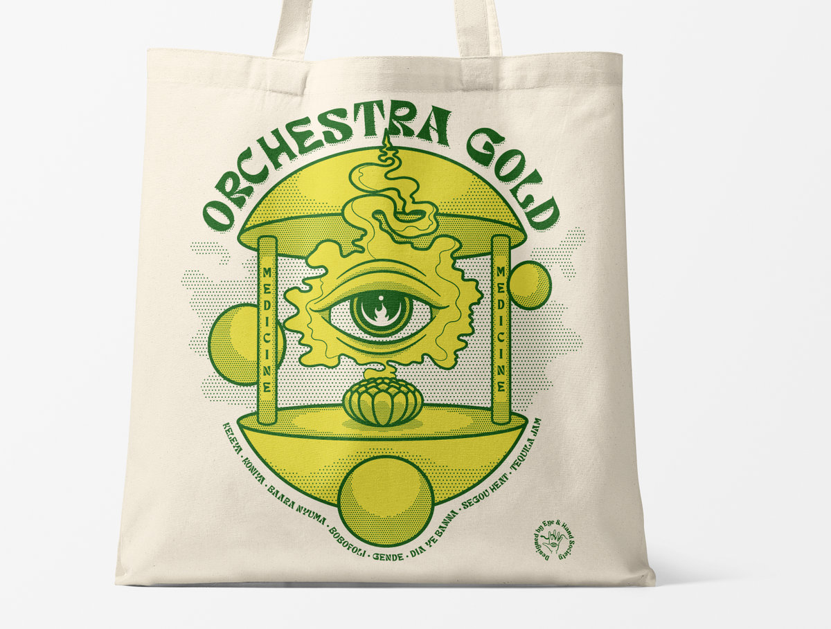 Orchestra GOLD X Eye and Hand Society "Medicine" Canvas Tote Bag
