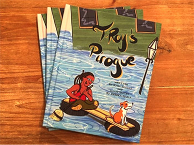 'T-Roy’s Pirogue' ; children's book by Ryan Scully main photo