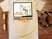 A.D. Logo with Giraffe Graphic on Back Grey T-shirt photo 