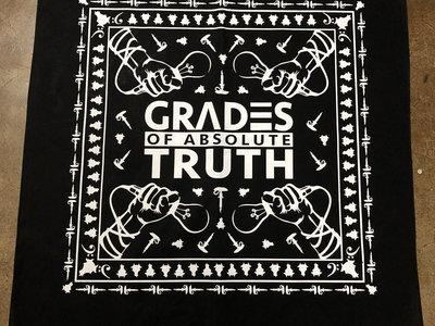 Grades Of Absolute Truth Bandana (white on black) main photo