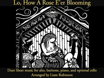 "Lo How a Rose"- Duet Sheet Music main photo
