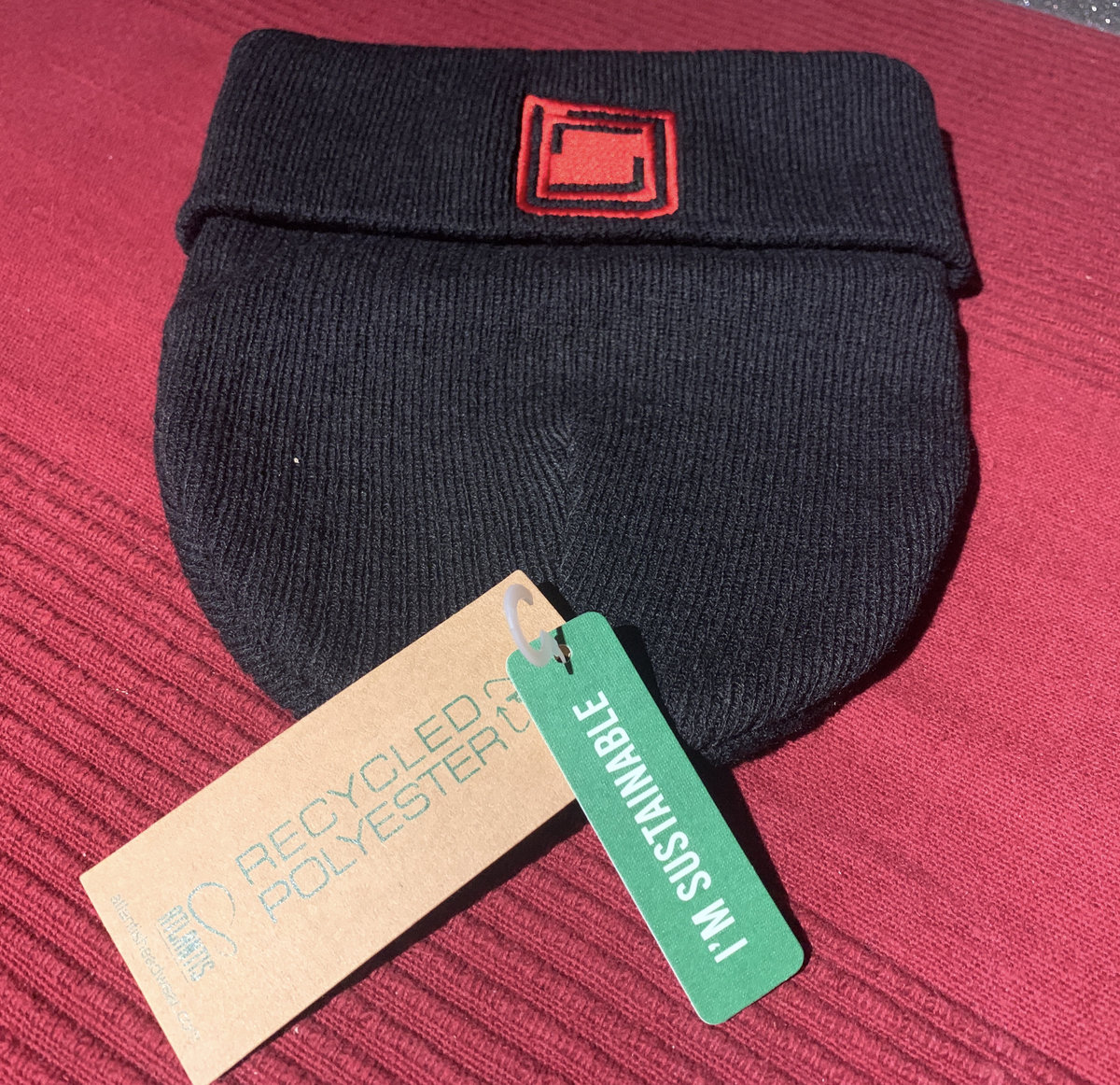 Ribbed Knit Beanie [ Amorphous Logo Embroidery ] | Amorphous