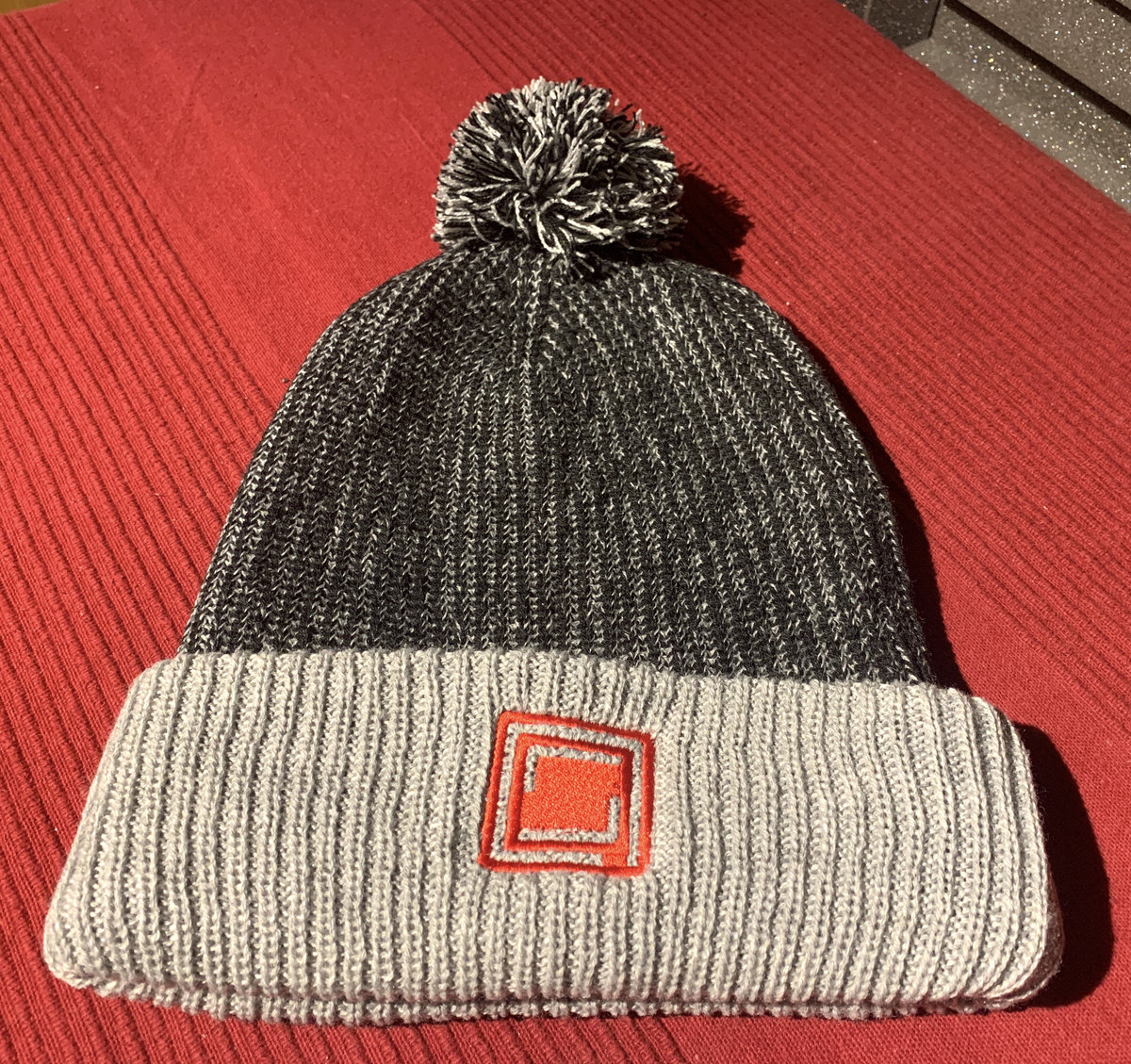 Speckled Pom-Pom Beanie [ Amorphous Logo Embroidery ] | Amorphous