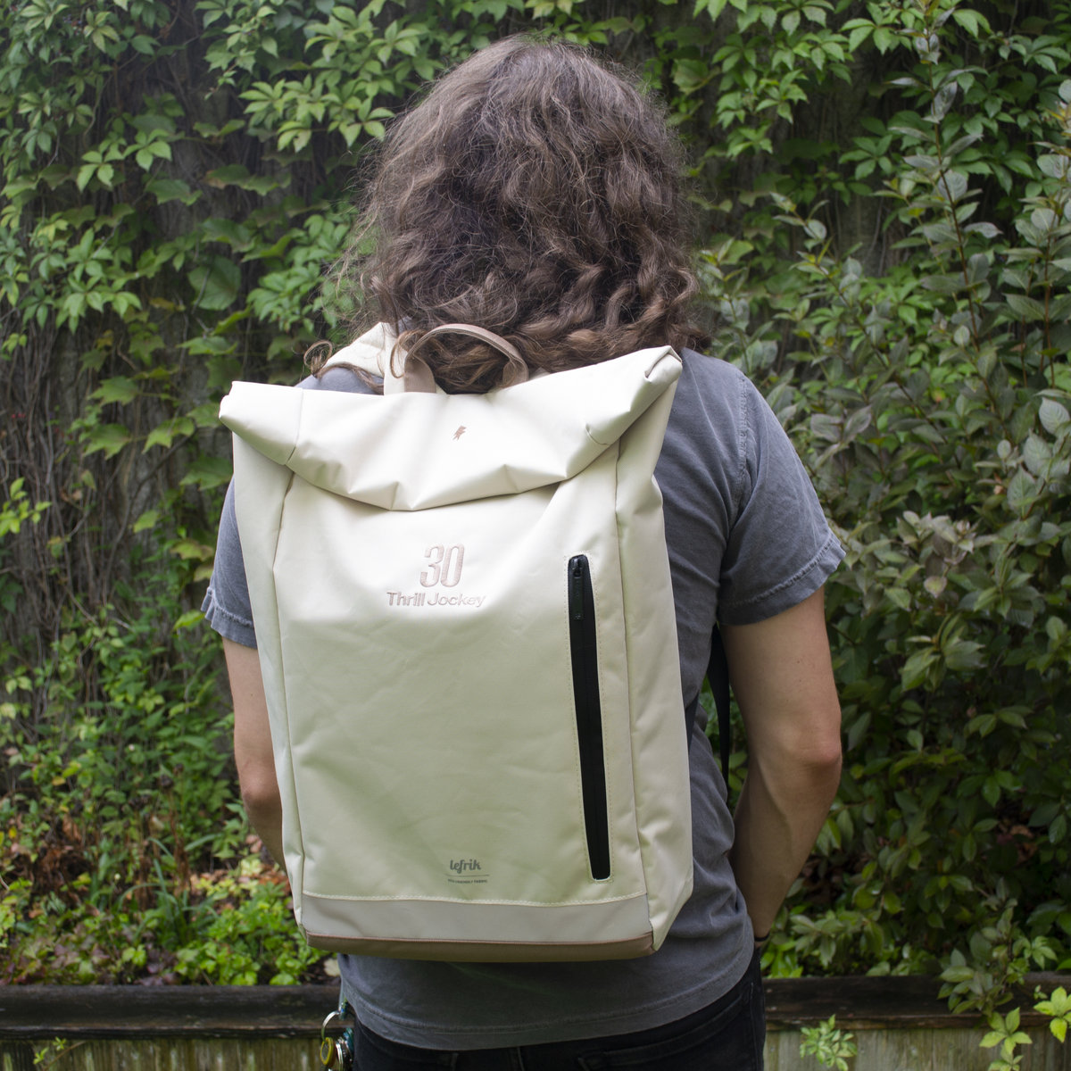 Rareform Gray and Cream Backpack Rareform Backpack | Roc Sol Art Pattern Bag – ROC SOL main image 2