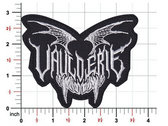 Embroidered white Vaulderie logo on black Patch photo 