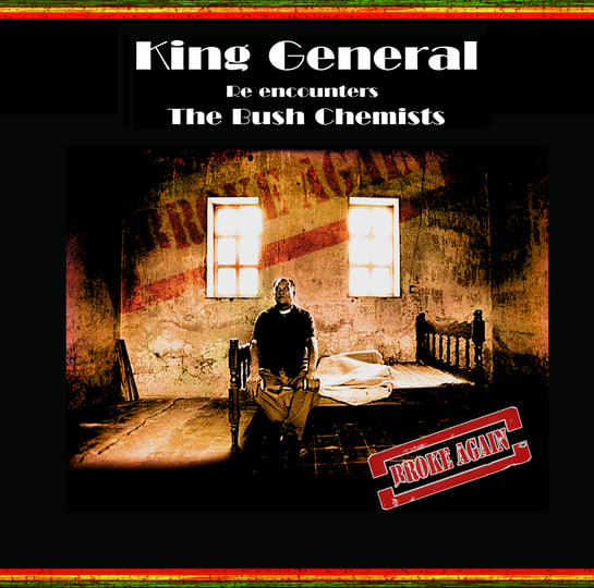 英LP King General, Bush Chemists Broke Again PRTLLP018 Partial UK /00240 Broke Again | King General / The Bush Chemists | Partial Records