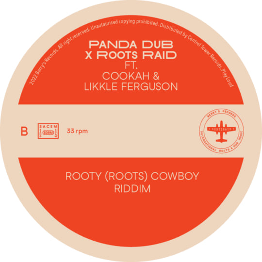 ROOTY COWBOY - LP VINYLE | Panda Dub X Roots Raid Ft. Cookah