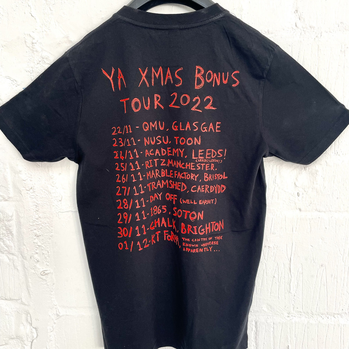 Music Factory Yard Act T-Shirt – British Rock Band Indie Guitar Leeds – Black Cotton Heavyweight