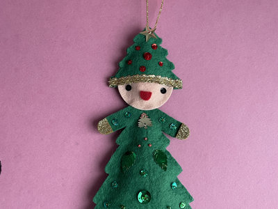 Christmas Tree Dancer Ornament (Felt) main photo
