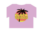 *SALE* Sunset Logo Pink CROPPED T-shirt photo 