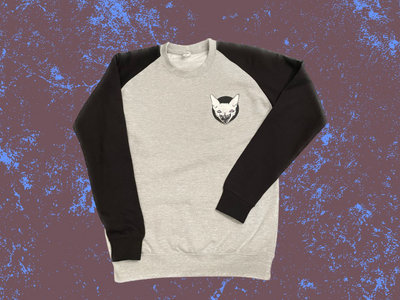 Cat logo sweater grey-black main photo